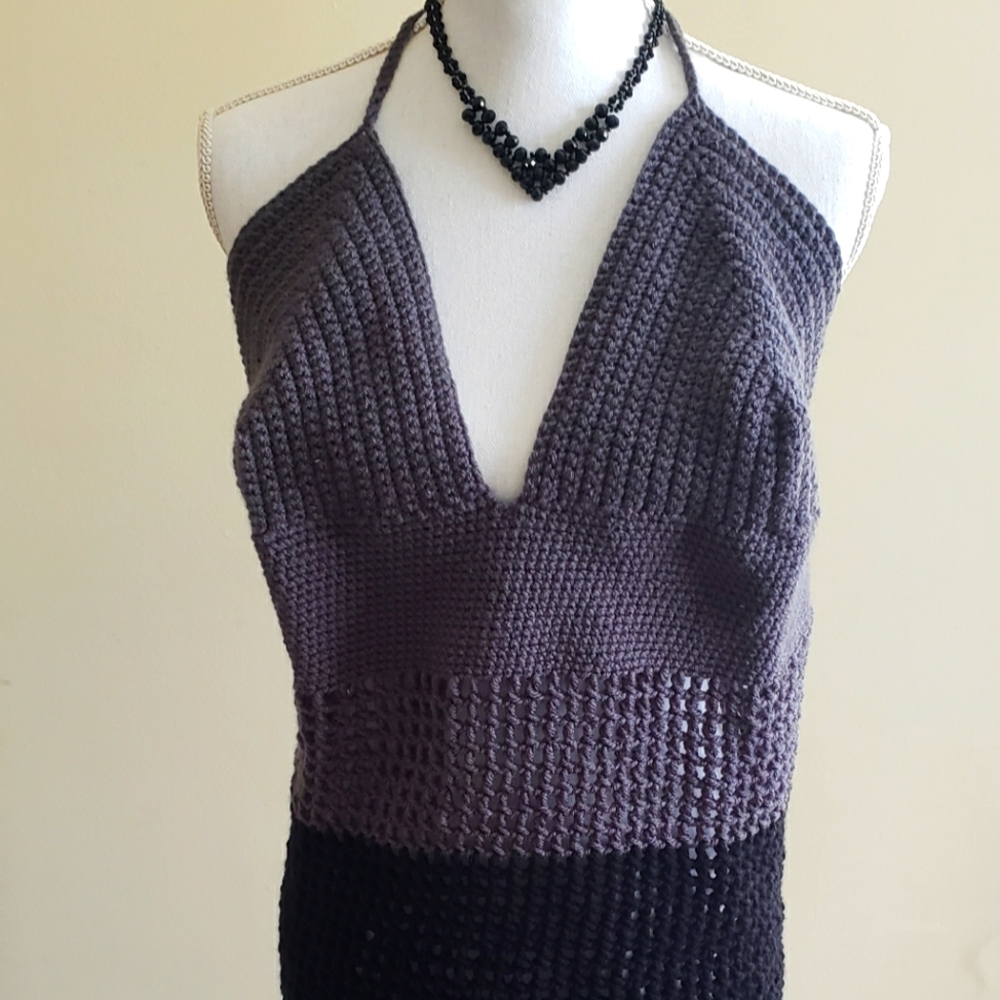 Crochet Halter Dress
